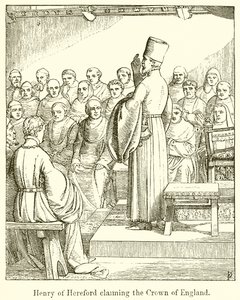 Heinrich von Hereford beansprucht die Krone von England von English School