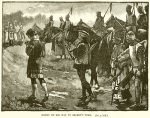 Heinrich auf dem Weg zum Grab von Becket