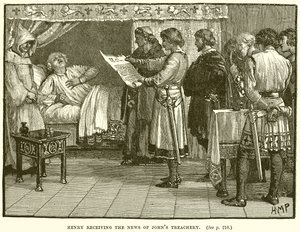 Heinrich erhält die Nachricht von Johns Verrat von English School