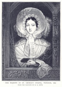 Ihre Majestät in der St. Georgs Kapelle, Windsor, 1846