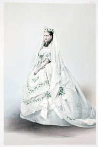 Ihre Königliche Hoheit Prinzessin Alexandra Caroline von Dänemark, aus Ein Gedenkbuch zur Hochzeit von Edward VII. und Alexandra von Dänemark, veröffentlicht 1864 von English School