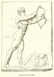 Herakles kämpft von English School