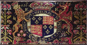 Heraldisches Paneelteppich, 1600 von English School