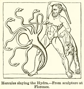 Herkules tötet die Hydra