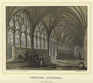 Hereford Kathedrale, die Kreuzgänge von English School
