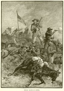 Heroischer Tod von Custer von English School