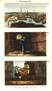 Historische Ansichten von Dänemark von English School
