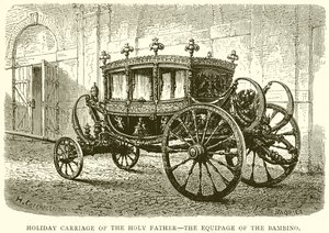 Festwagen des Heiligen Vaters - Die Equipage des Bambino von English School