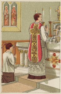 Heilige Messe (Farblithografie)