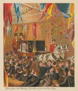Heimkehr von der Hochzeit - Der Empfang durch die Eton-Jungen von English School