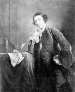 Horace Walpole, von James McArdel nach einem Porträt von Joshua Reynolds von English School