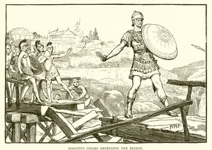 Horatius Cocles verteidigt die Brücke