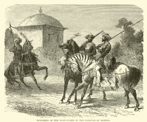Reiter der Leibwache des Gaikwar von Baroda von English School