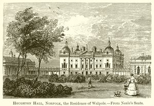 Houghton Hall, Norfolk, die Residenz von Walpole von English School
