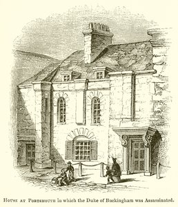 Haus in Portsmouth, in dem der Herzog von Buckingham ermordet wurde