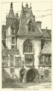 Haus von Jacques Coeur, Bourges (Gravur) von English School