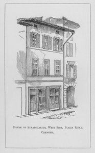 Haus von Stradivarius, Westseite, Piazza Roma, Cremona von English School
