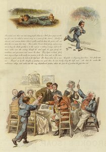 Wie Jacky Marlinspike rechtzeitig zum Weihnachtskuchen nach Hause kam (Farblithografie)