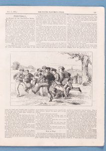 Wie man Fußball nach den Verbandsregeln spielt, Artikel aus Der Leitfaden für junge Liebhaber, 1874