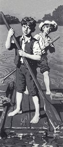 Huckleberry Finn und Tom Sawyer