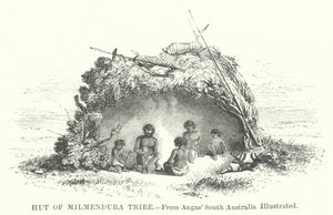 Hütte des Milmendura-Stammes von English School