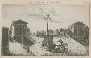 Hyde Park Turnpike, Hyde Park Corner, London von English School
