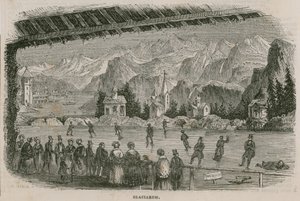 Eislaufbahn, Baker Street Bazaar, King Street, Portman Square, London von English School