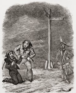 Illustration nach George Cruikshank für das Gedicht 
