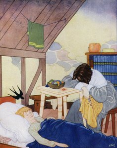 Illustration für Der glückliche Prinz von Oscar Wilde