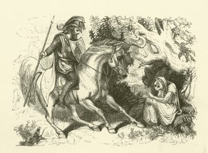 Illustration für Die Geschichte von Sir Thomas Thumb (Gravur) von English School