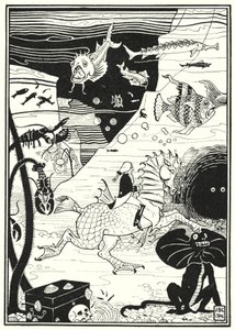 Illustration für die Abenteuer des Baron Münchhausen von English School