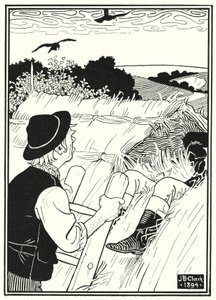 Illustration für die Abenteuer des Baron Münchhausen (Gravur) von English School