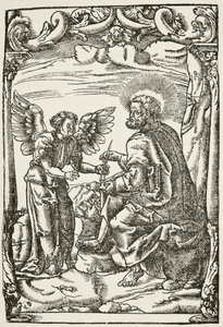 Illustration vom Anfang von Tyndales erster englischer Übersetzung des Neuen Testaments, veröffentlicht in Köln 1525, aus 