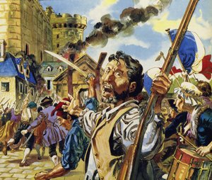 In Paris begann die Französische Revolution mit dem Sturm auf die Bastille