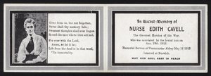 In heiliger Erinnerung an Krankenschwester Edith Cavell von English School