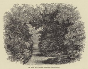 Im Pfarrgarten von Bremhill (Gravur)