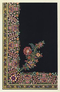 Indische bestickte Satin-Schürze