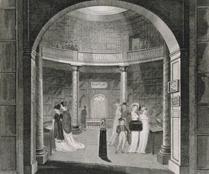 Innenansicht des Leverian Museums, 1806