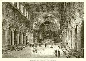 Innenraum von San Apollinare Nuovo, Ravenna von English School