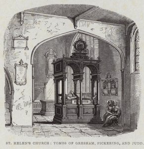 Innenansicht von St Helens Bishopsgate von English School