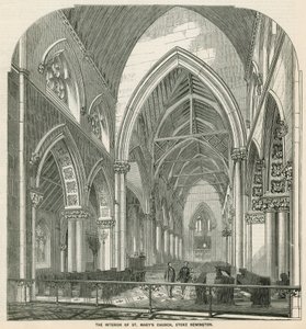 Inneres der St. Marys Kirche in Stoke Newington von English School