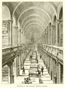 Innenraum der Bibliothek, Trinity College