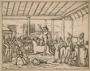 Innenansicht des alten Tattersalls Auktionshauses