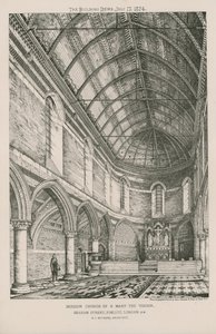 Innenansicht der Missionskirche St. Maria die Jungfrau von English School