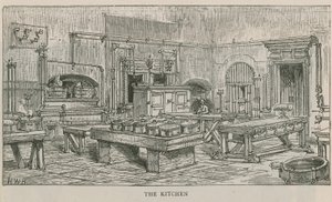 Innenansicht der Küche des Chelsea Hospital