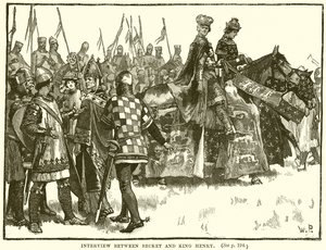 Interview zwischen Becket und König Heinrich