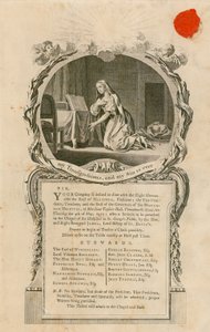 Einladung zum Abendessen mit dem ehrenwerten Earl of Hertford am 4. Mai 1775