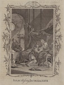 Isaak segnet Jakob (Gravur)