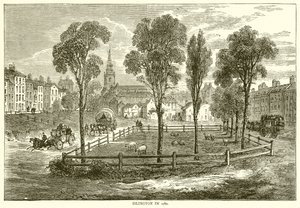 Islington im Jahr 1780 von English School