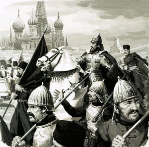 Iwan, Zar von Russland, bewies seinen Wert im Kampf gegen die Tataren von English School